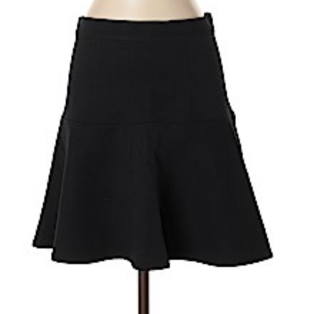 Madewell Black Peplum Quilted Skirt